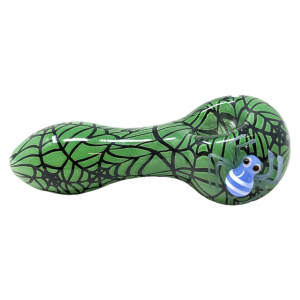 3.5" Assorted Color Spider Web Art Hand Pipe - [HP342]